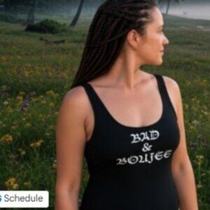 Bad & Boujee Black Swimsuit – Bold Statement One-Piece / Bikini